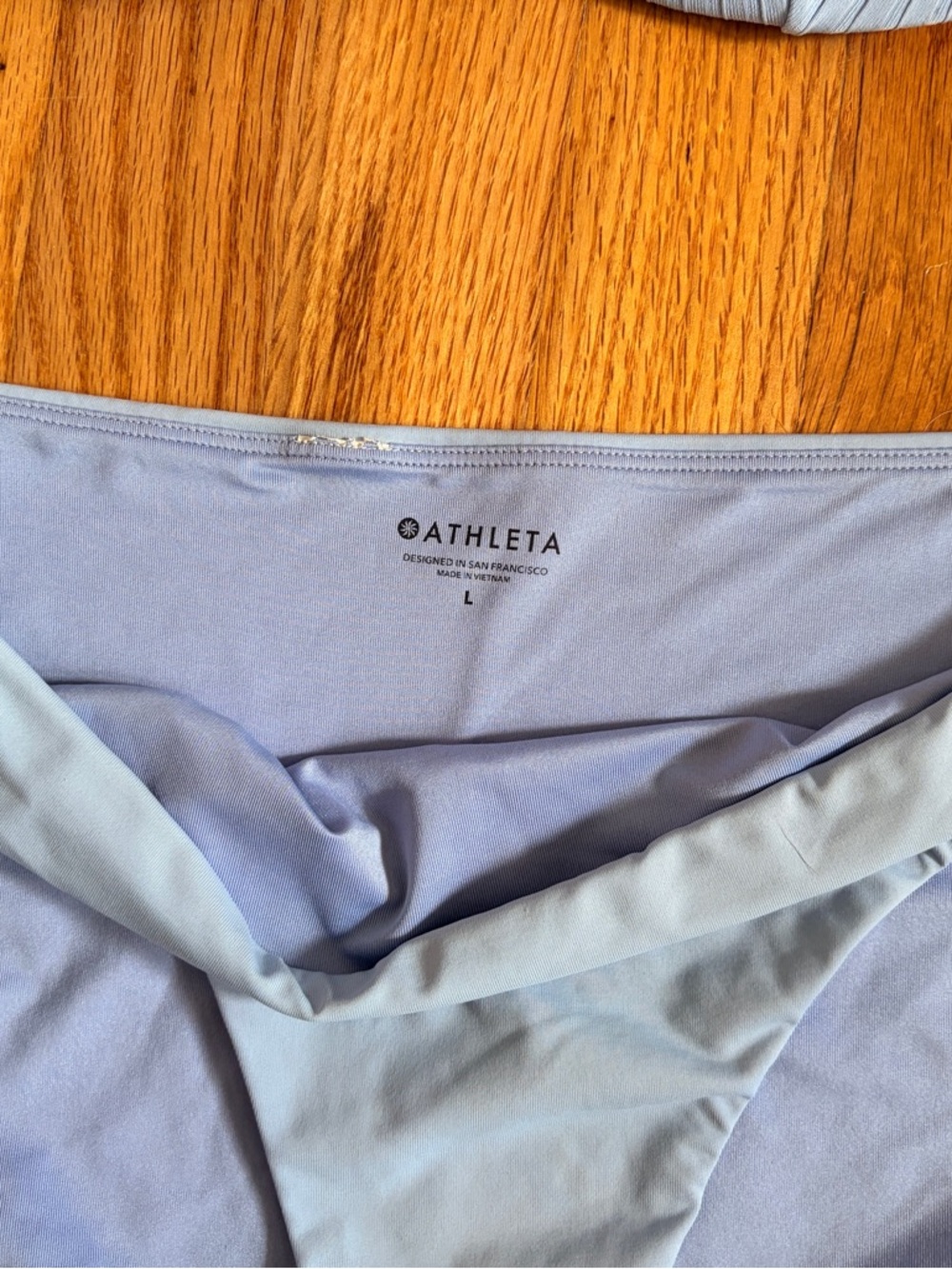 Athleta Light Blue Two-Piece Bikini Set Large Bottoms 34B/C Top - Picture 3 of 8
